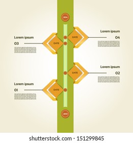 Modern timeline design template. eps 10
