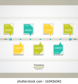 Modern timeline design template. eps 10