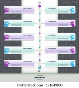 Modern timeline design template. eps 10