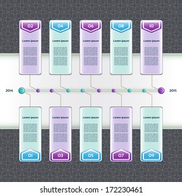 Modern timeline design template. eps 10