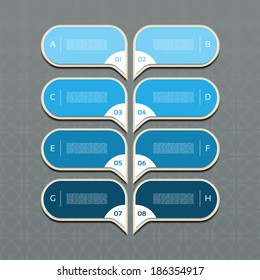 Modern timeline design template. eps 10