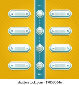Modern timeline design template. eps 10