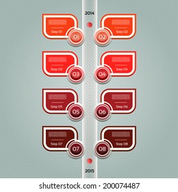 Modern timeline design template. eps 10