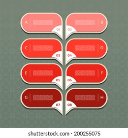 Modern timeline design template. eps 10