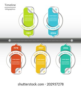 Modern timeline design template. eps 10