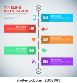Modern timeline design template. Timeline Infographic. Vector design template.