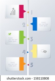 Modern timeline design template. Vector eps10.
