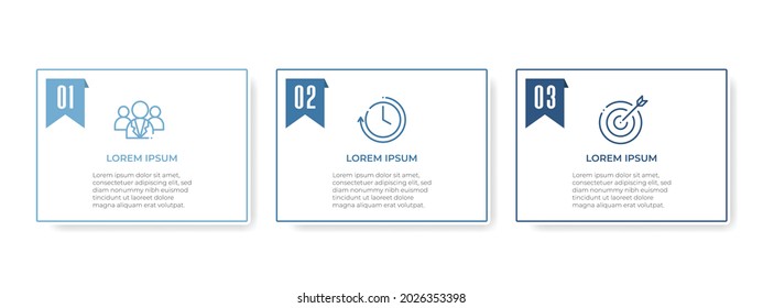 Modern timeline infographic 3 options.