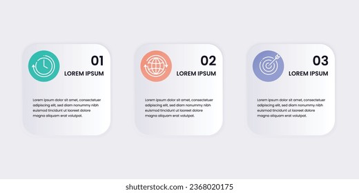 Modern timeline infographic 3 options.