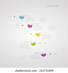 Modern Timeline Infographic. With Icons. Vector design