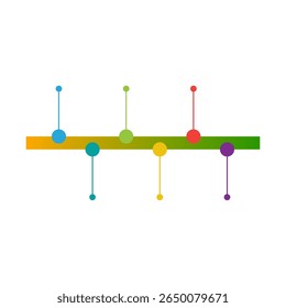Ilustração moderna do vetor infográfico da linha do tempo	