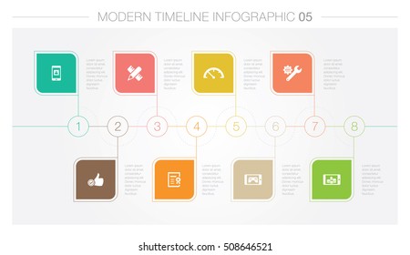 MODERN TIMELINE INFOGRAPHIC-APP DEVELOPMENT