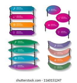 Modern timeline infographics template design vector