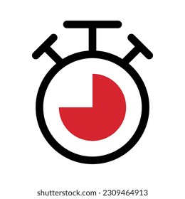 Modern timer icon. Countdown. Vector.