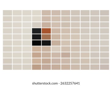  Modern tints and shadows color swatch with a minimal palette, perfect for interior design, print test pages, trendy charts, and digital color use.