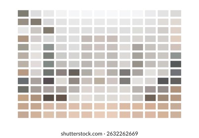  Modern tints and shadows color swatch with a minimal palette, perfect for interior design, print test pages, trendy charts, and digital color use.