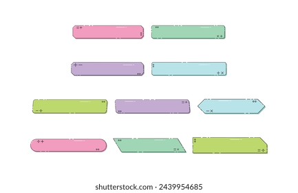 Modern Title Box Element Set