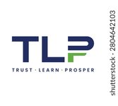 Modern TLP logo with clean geometric letter style for corporate, finance and business brand identity.