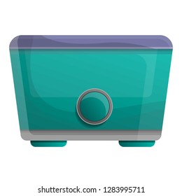 Modern toaster icon. Cartoon of modern toaster vector icon for web design isolated on white background