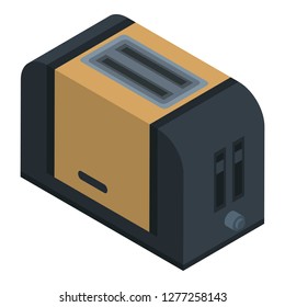 Modern toaster icon. Isometric of modern toaster vector icon for web design isolated on white background