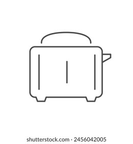 Modern toaster line outline icon