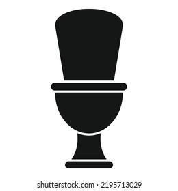 Modern toilet icon simple vector. Wc room. Public door
