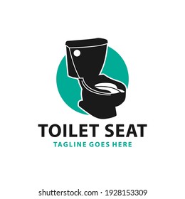modern toilet seat product logo design