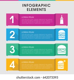 Modern tomato infographic template. infographic design with tomato icons includes ketchup. can be used for presentation, diagram, annual report, web design.