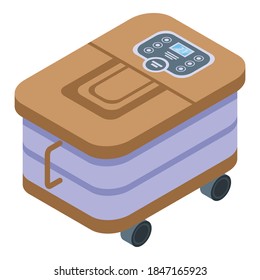 Modern tool foot bath icon. Isometric of modern tool foot bath vector icon for web design isolated on white background
