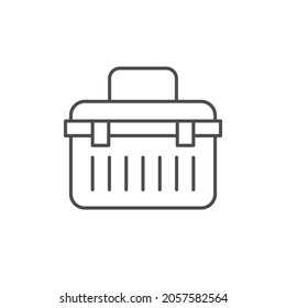 Modern toolbox line outline icon