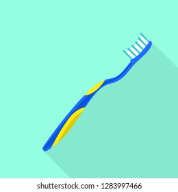 Modern toothbrush icon. Flat illustration of modern toothbrush vector icon for web design