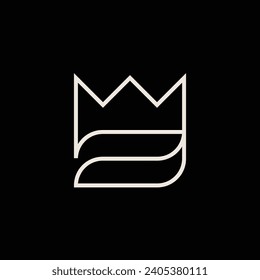 modern toothpaste crown king logo