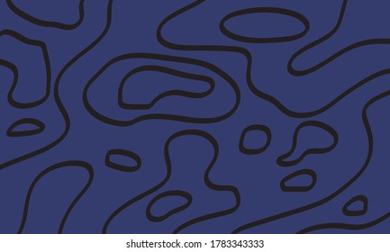 Fondo del mapa del contorno de la línea topográfica moderna, mapa de la cuadrícula geográfica,diseño para el embalaje.Ilustración vectorial