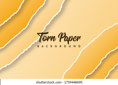 Modern Torn ripped paper background illustration template design. Vector Eps 10