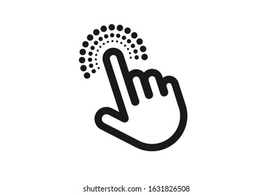 Modern touch icon, Human hand click, hand courser icon vector
