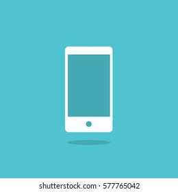 Modern touchscreen cellphone tablet smartphone isolated on background. vector
