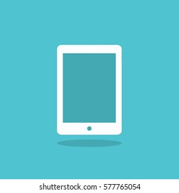 Modern touchscreen cellphone tablet smartphone isolated on background. vector