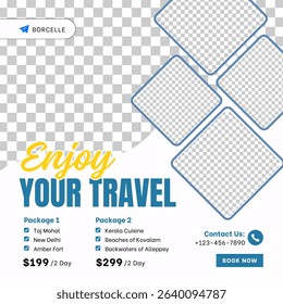 Modern Tour and Travel Agency Instagram Post
