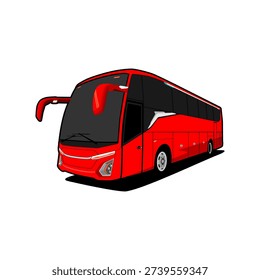modern tourist bus isolated vector illustration design