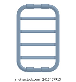 Modern towel dryer icon cartoon vector. Beach heat. Metal radiator