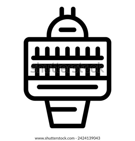 Modern tower building icon outline vector. Sydney city. Art famous