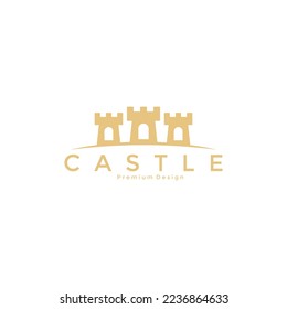 Modern tower old fort vector castle logo