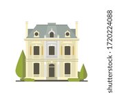 Modern Town House. Vector Illustration