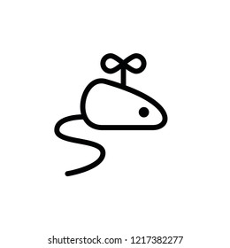 Modern toy mouse icon