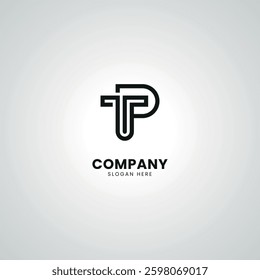 Modern TP PT Lettermark Logo Design for Corporate Branding.
