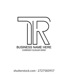 Modern Tr logo design, perfect for branding, business identity, and creative projects