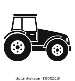 Modern tractor icon. Simple illustration of modern tractor vector icon for web design isolated on white background