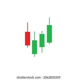 Modern trading digital graphic. Trade, forex logo vector design. Candlestick chart icon