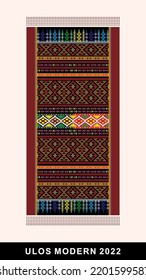 Modern traditional cloth illustration design, with the latest style that is more beautiful but does not lose its characteristic, namely the customs of the Batak tribe, one of the tribes in Medan.