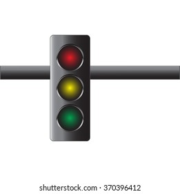 Modern traffic light, Vector illustration